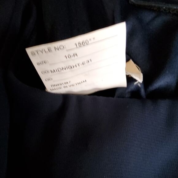 After Six Women's Sweetheart Neck Evening Gown in Navy Blue - Picture 10 of 10